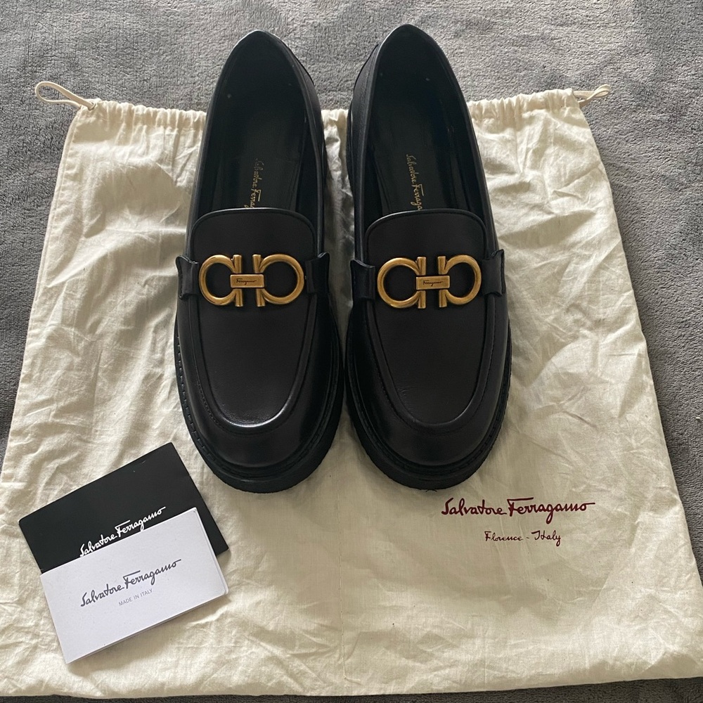 Salvatore Ferragamo Women’s Brez Platform Loafers 9.5